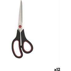 Metall Kökssaxar Quid Rico 21 cm Svart Röd Metall Set of 12 Kökssax