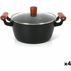 Quttin Doha Casserole Glass 39 x 28 x 15 cm Set of 4 with lid