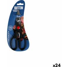 Black Kitchen Scissors Quttin Noir 20 cm Set of 24 Kitchen Scissors