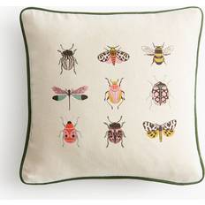 H&M Cotton with Print Kuddöverdrag Beige (40x40cm)
