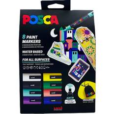 Posca Paintmarker PC5M med 8 Stk Ass Farver Lille