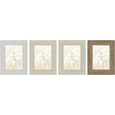 Crystal Wall Decorations Home ESPRIT Scandi White Beige Crystal 19 x 2 x 24 cm Set of 4 Photo Frame