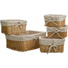 Cestas Alexandra House Living Wanderlust Deco Set of 5 Cestos de Mimbre Cesta