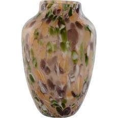 Multicoloured Vases Home ESPRIT Modern Multicolour Crystal 19.5 x 19.5 x 29.7 cm Vase