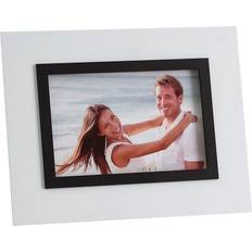 Crystal Photo Frames BigBuy Home White Black Crystal 10 x 15 cm Photo Frame