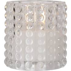 Star Trading Flamme Dotty Transparent LED-ljus 10cm