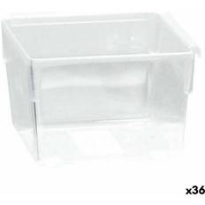BigBuy Home Modular Transparent Multi-Purpose Organizer 8 x 8 x 5.3 cm Set of 36 Storage Box