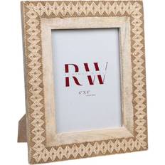 MDF Photo Frames Romimex White Mango Wood 2 x 20 x 15 cm Photo Frame