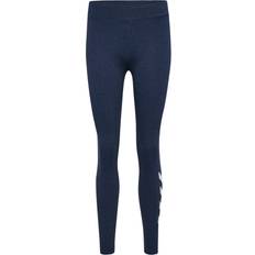 Bleu Collants Hummel Pulse Logo Legging Femme - Bleu