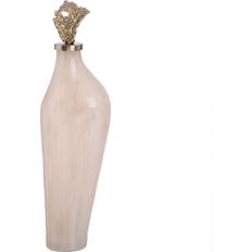 BigBuy Home Bottle Cream/Gold Decorative Item