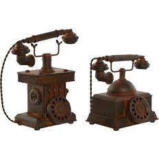 Bronze Decorative Items Home ESPRIT Vintage Bronze Telephone Decorative Figure 21 x 12 x 18 cm Figurine