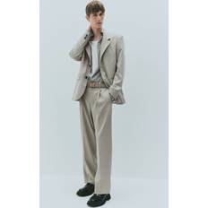 Bruna - Kostymbyxor H&M Kostymbyxa Loose Fit - Beige