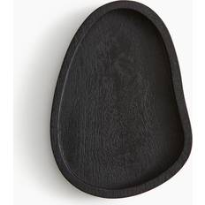 H&M Small Wooden Black Serving Tray