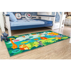 Orange Rugs Zoomie Kids Greenyelloworange Rectangle 6'6" x 9'2" Rug