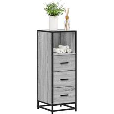 Grå Medicinskabe vidaXL Badeværelsesskab 35 x 37.5 x 100 cm Grå