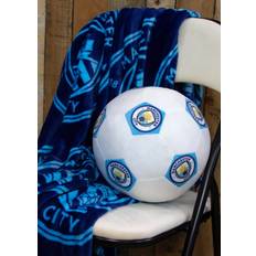 Manchester City FC Soccer 3D Shaped Cushion Multi One Size Scatter Cushion Blue, White