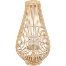 BigBuy Home Naturell Bambu Glas 30 x 30 x 55 cm Lykta 30cm