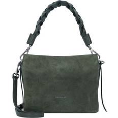 Coccinelle Boheme Suede Bimaterial Handbag - Green