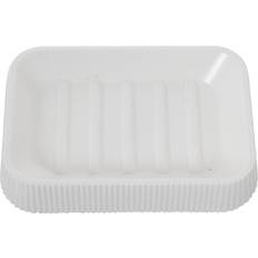 White Soap Holders Alexandra House Living White Acrylic Plastic Soap Dish 13 x 2 x 9 cm