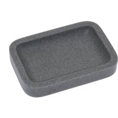 Grey Soap Holders Alexandra House Living Grey Acrylic Soap Dish 13 x 2 x 9 cm