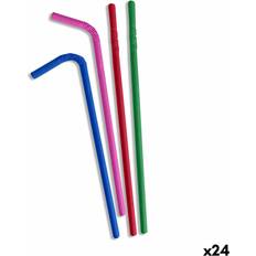 Multicoloured Straws Algon Multicolour Cardboard Straws 50 Pack