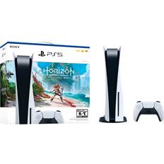 Game Consoles Sony Playstation 5 PS5 Disc Version Gaming Console Horizon Forbidden West Bundle 4K Blu-Ray, 16GB GDDR6 Memory, Ultra-High Speed 825GB SSD Player, WiFi 6, BT 5.1, Ethernet, 4K THDR Visuals TSYXJ