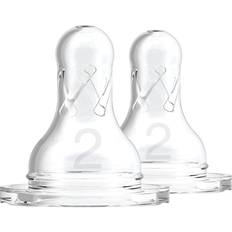 Natural Baby Bottles & Tableware Dr. Brown's 2 Pack Natural Flow Level 2 Nipple