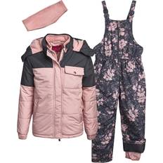 Pink Snowsuits Children's Clothing Pink Platinum Girls' Snowsuit - Water Resistant Blush