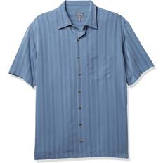 Rayon Shirts Van Heusen Big Air Short Sleeve Button Down Shirt - Forever Blue