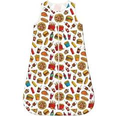 Qekee Hot Dog Pizza Print Baby Sleeping Bag Large