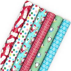 Florals Gift Wrapping Papers Hallmark Christmas Wrapping Paper Rolls Set of 6