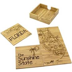 Totally Bamboo Florida State Puzzle Set of 4 Coaster
