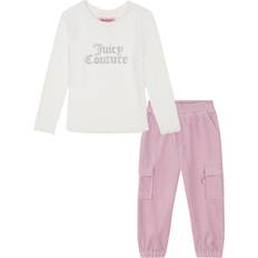 Juicy Couture Other Sets Children's Clothing Juicy Couture Velour Pant Set - Egret/Lavender Dawn