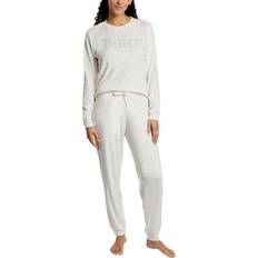 Juicy Couture Underwear Juicy Couture Velvet Fleece Long Sleeve Top and Pants Set - Pastel