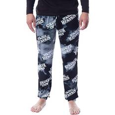 Sleepwear Mad Engine Stranger Things Logo Toss Print Jogger Pants - Black