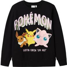 Brown Sweatshirts Children's Clothing Name It NKFJIMA Pokemon Sweatshirt - Braun/Gelb/Rosa/Schwarz