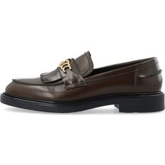 Læder Loafers Bianco Adda Slipper - Mørkebrun