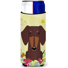 Carolines Treasures Easter Eggs Dachshund Chocolate Michelob Hugger Bottle Cooler