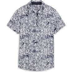 Golf - Women Tops Puma Cloudspun Zebra Short Sleeve Golf Polo Shirt - White