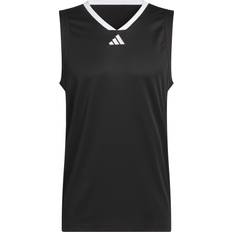 Adidas Herre Skjorter adidas Basketball Legends Tanktop - Black/White
