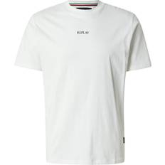 Replay Tops Replay R Left Chest Logo T-Shirt - White