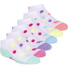 Puma Underwear Children's Clothing Puma Girls Arched Polka Low Cut Socks - 6-Pack