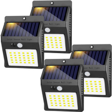 Arlmont & Co Solar Security Lights Waterproof Outdoor 4.75" W x 4.75" D