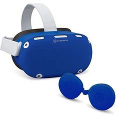 VR - Virtual Reality Hyperkin GelShell Headset Silicone Skin and Lens Cover Set for Oculus Quest 2 Blue