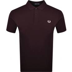 Fred Perry Red Polo Shirts Fred Perry Plain Polo Oxblood - Burgundy