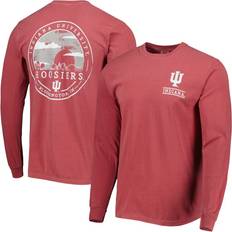 Image One Indiana Hoosiers Circle Campus Scene Long Sleeve T-Shirt Crimson, NCAA Men's Tops