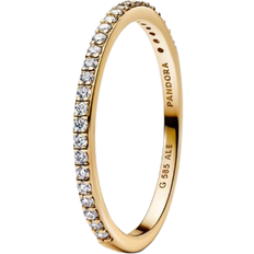 Pandora Era Lab Grown Half Eternity Pavé Band Ring - Gold/Diamonds