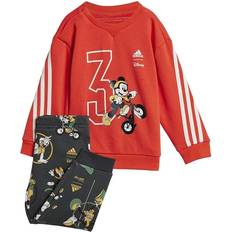 Adidas Cotton Other Sets adidas Infant Disney Mickey Mouse Joggers - Bright Red/Off White/Semi Spark