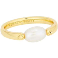 Pearl Rings Kendra Scott Leighton Band Ring - Gold/Pearl