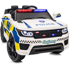 Outfunny Electric Police Car for 2 Volt
